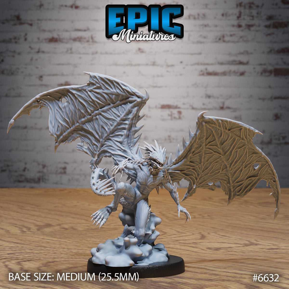 Spined Devil Option #6632 front DND miniature Devil Empire 16k resin