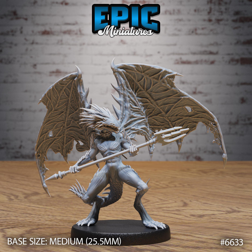 Spined Devil Option #6633 front DND miniature Devil Empire 16k resin