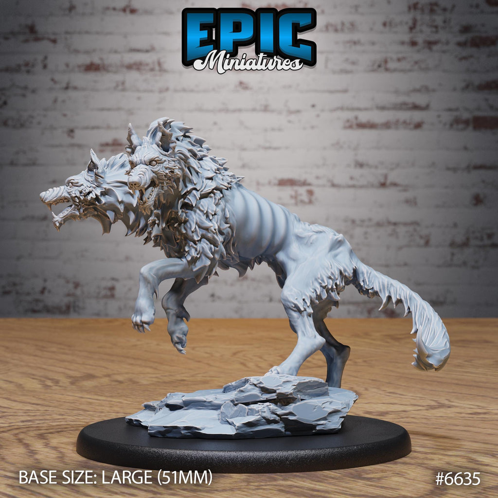 Summoned Death Dog Option #6635 front DND miniature Devil Empire 16k resin