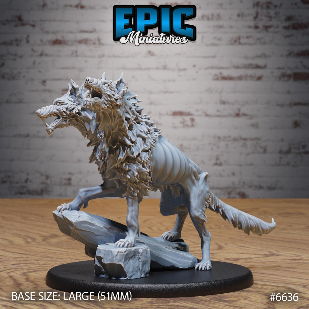Summoned Death Dog Option #6636 front DND miniature Devil Empire 16k resin