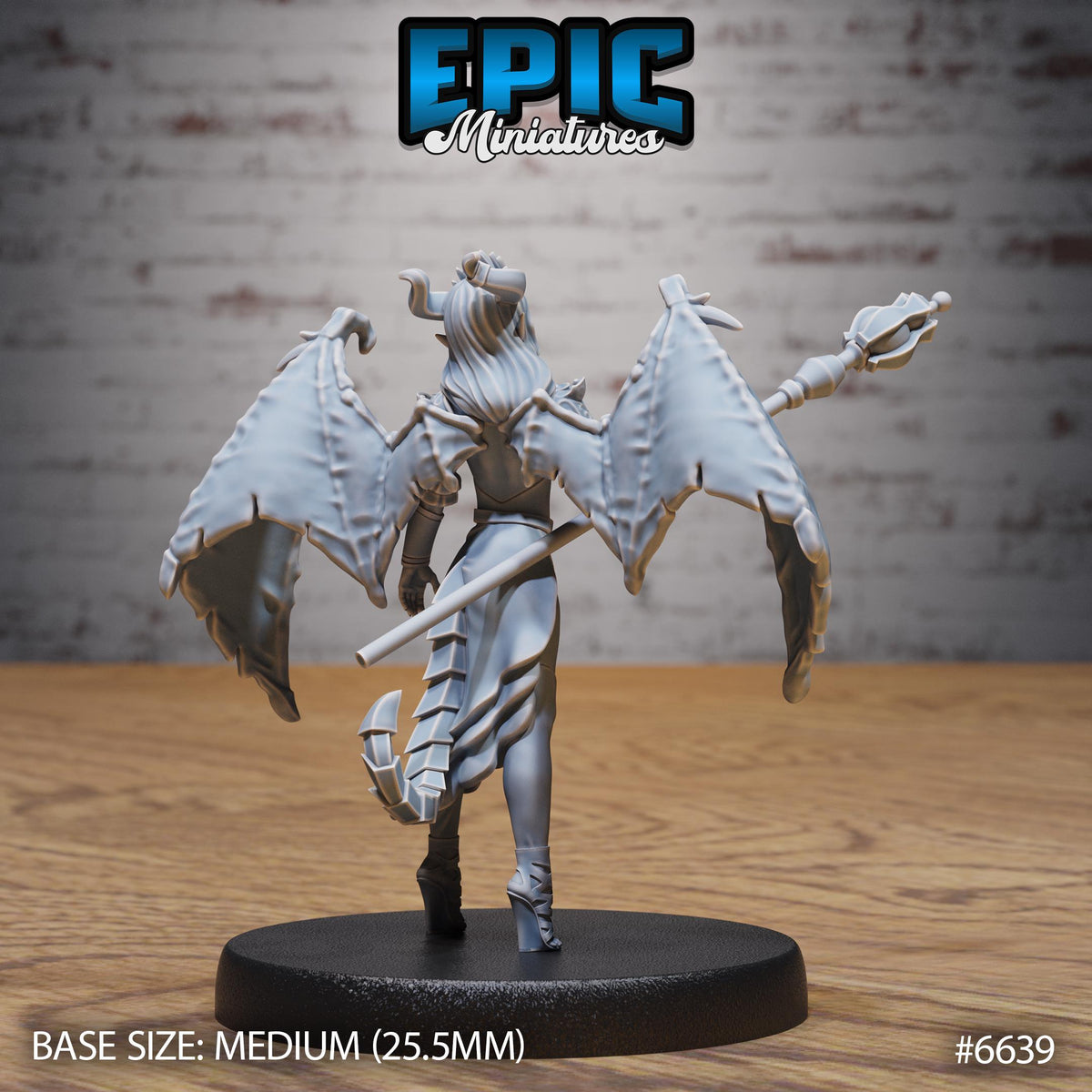 Lust Succubus Option #6639 back DND miniature Devil Empire 16k resin