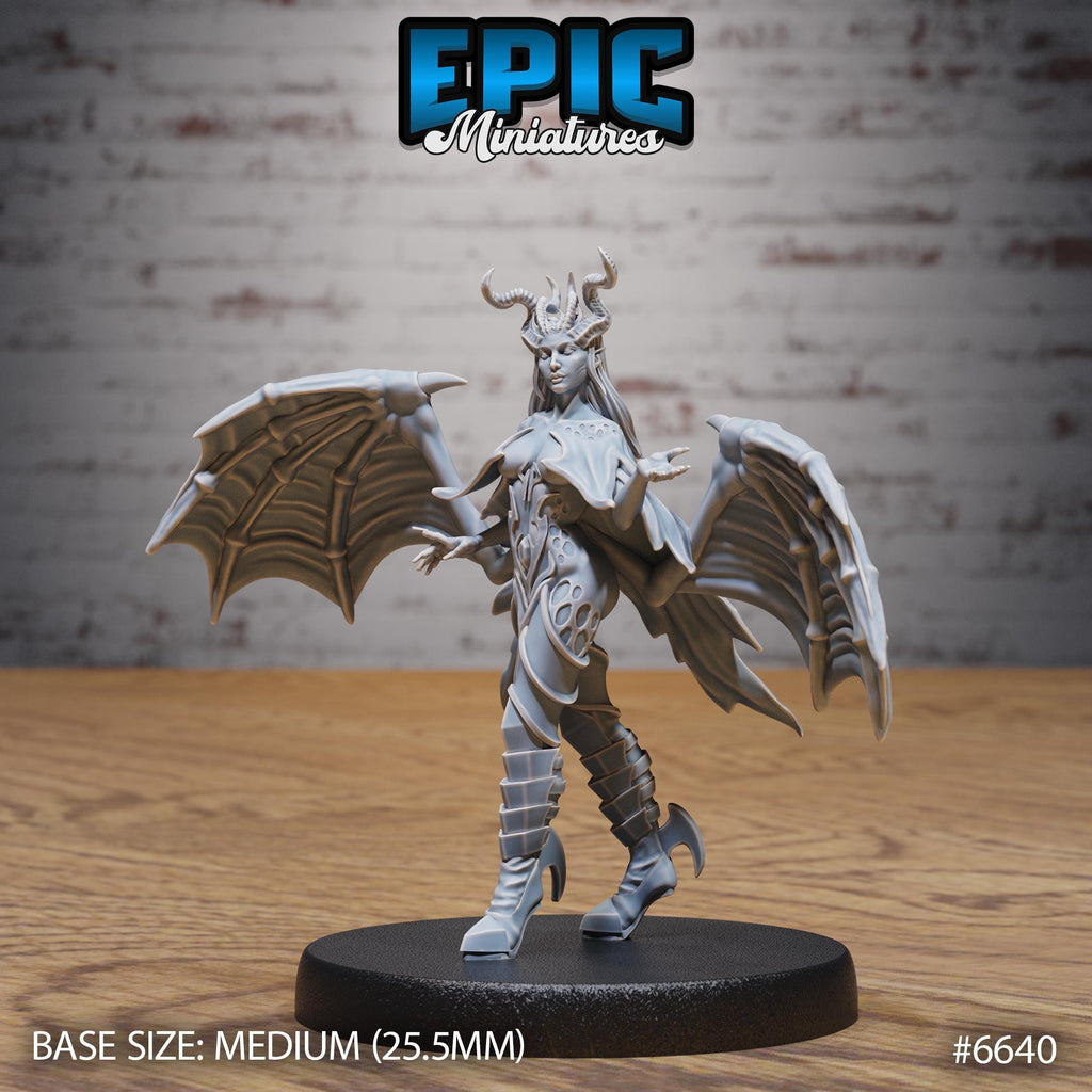 Succubus Queen Malcanthet Option #6640 front DND miniature Devil Empire 16k resin