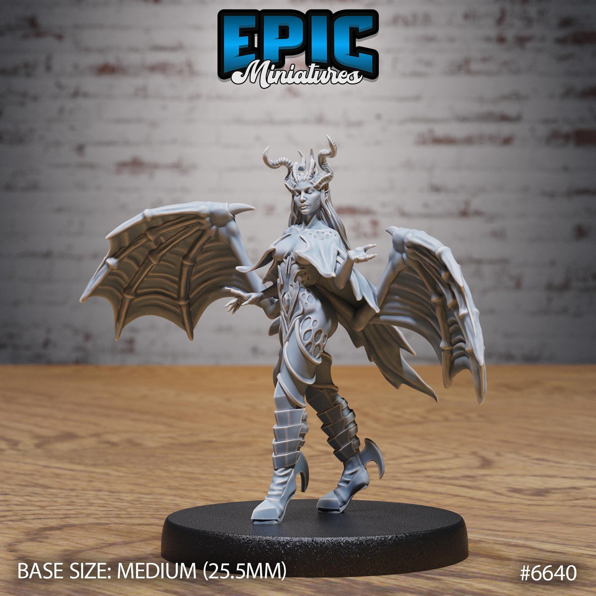 Succubus Queen Malcanthet Option #6640 front DND miniature Devil Empire 16k resin