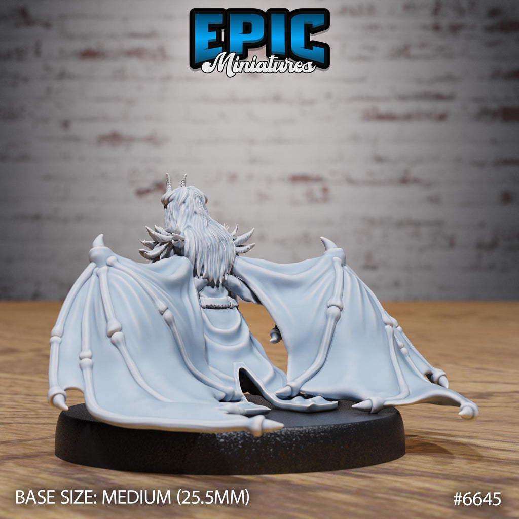 Fallen Angel Option #6645 back DND miniature Devil Empire 16k resin