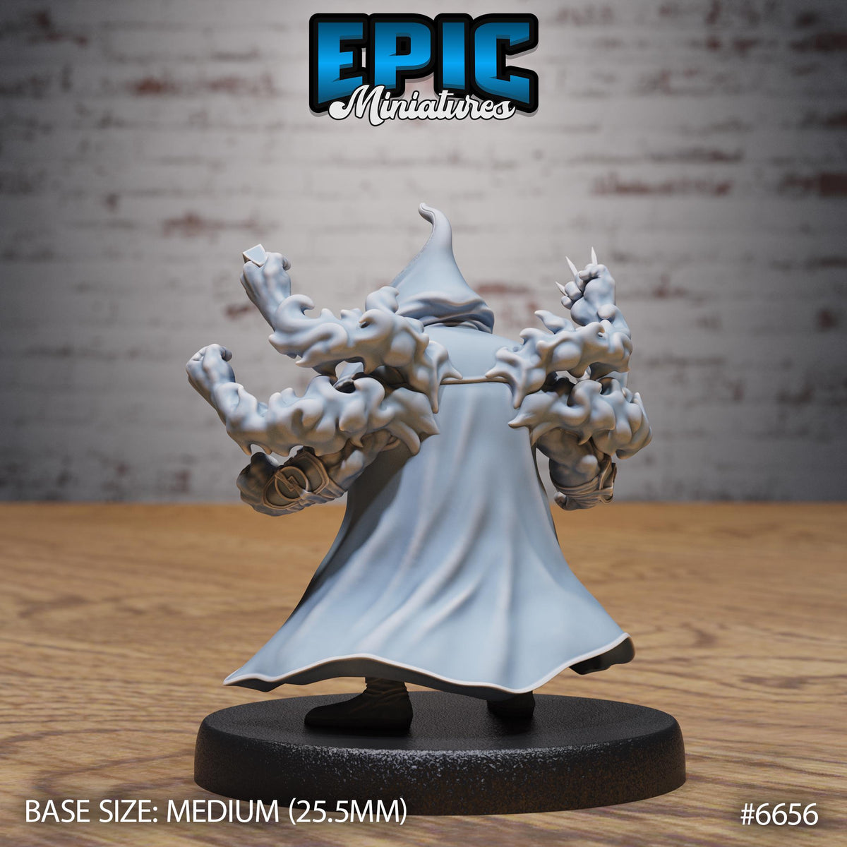 Dwarf Monk Option #6656 back DND miniature Secretive East 16k resin