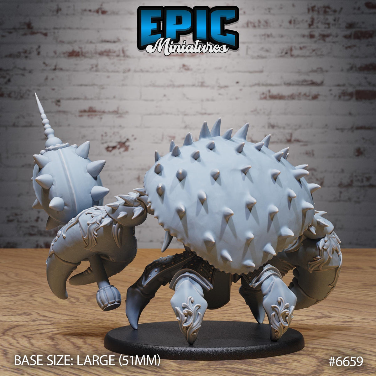 Samucrab Option #6659 back DND miniature Secretive East 16k resin