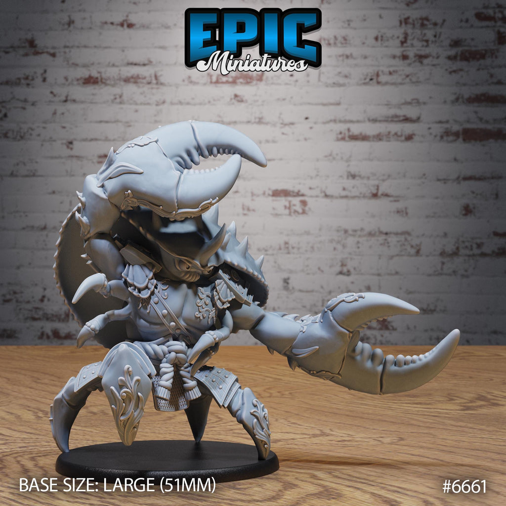 Samucrab Option #6661 front DND miniature Secretive East 16k resin