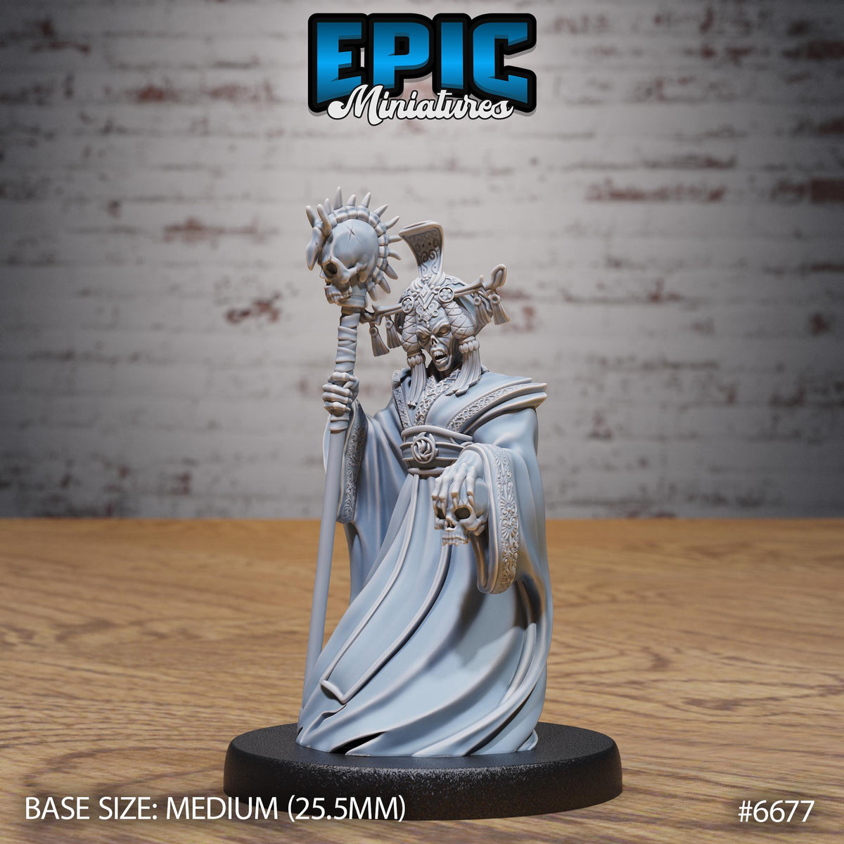 Banshee Queen Option #6677 front DND miniature Secretive East 16k resin
