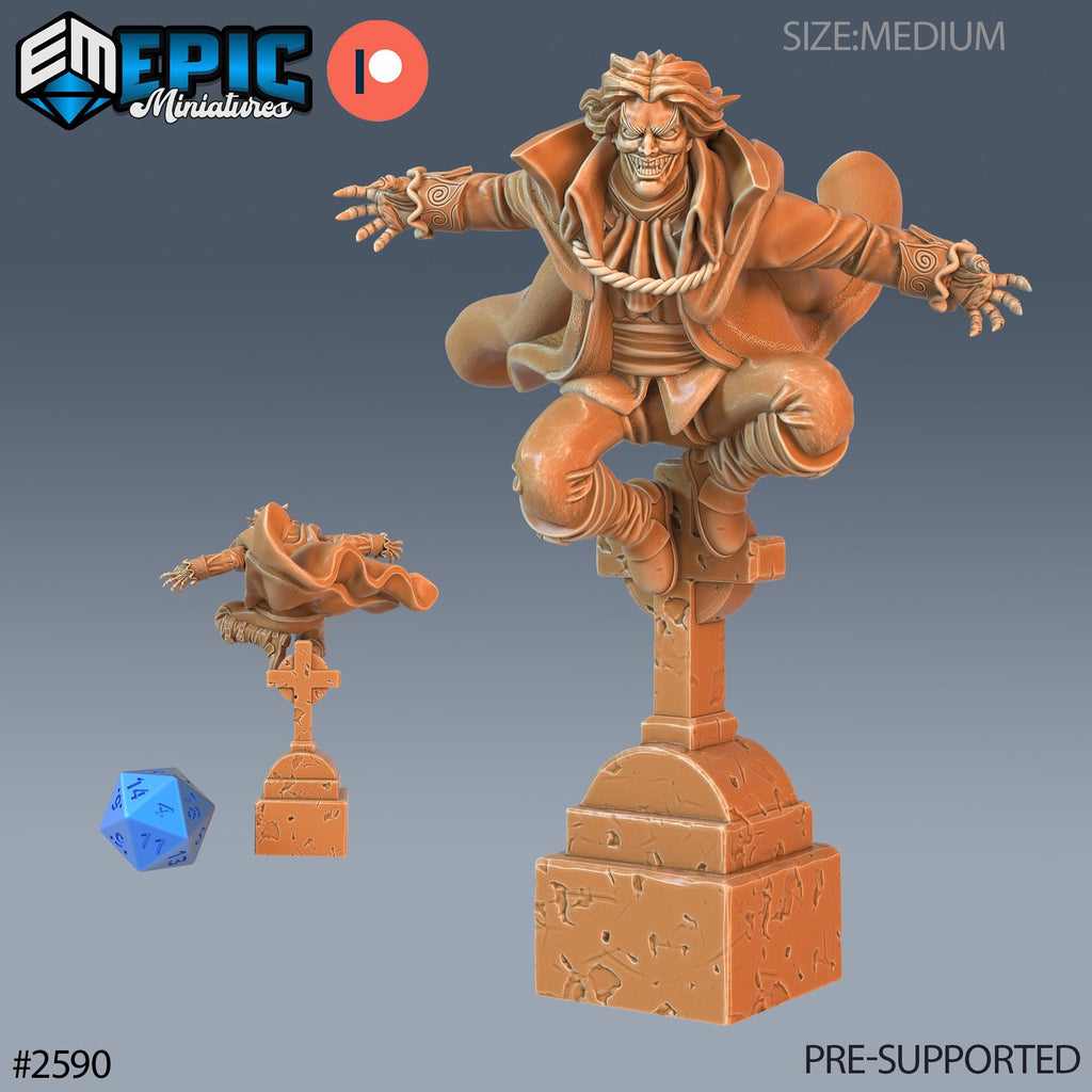 Vampire Baron Option #2590 front DND miniature Vampires Curse 16k resin
