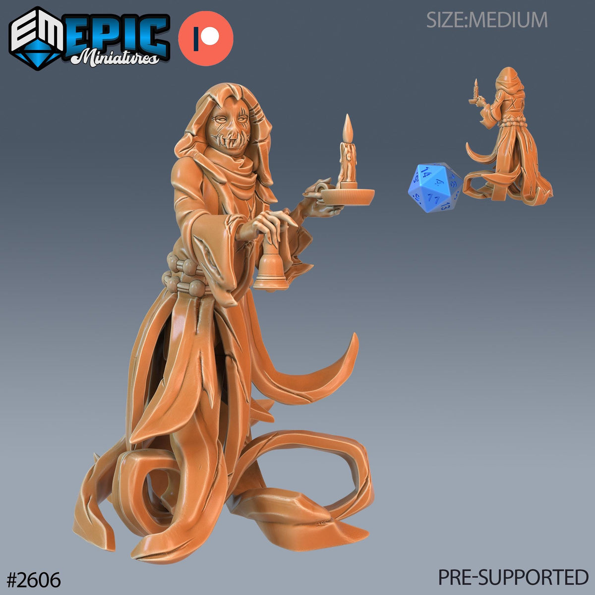 Castle Poltergeist Option #2606 front DND miniature Vampires Curse 16k resin