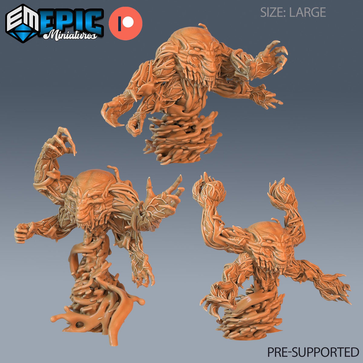 Blood Golem Set of 3 DND miniatures group photo Vampires Curse