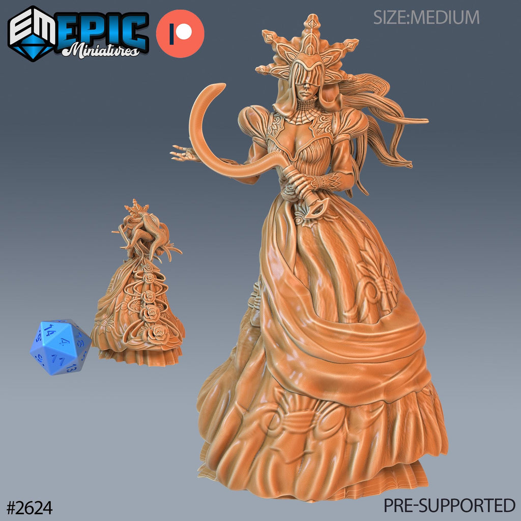 Dark Bride Option #2624 front DND miniature Vampires Curse 16k resin