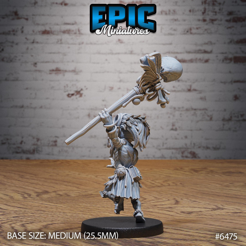 Goblin Shaman Option #6475 back DND miniature Goblin Camp 16k resin