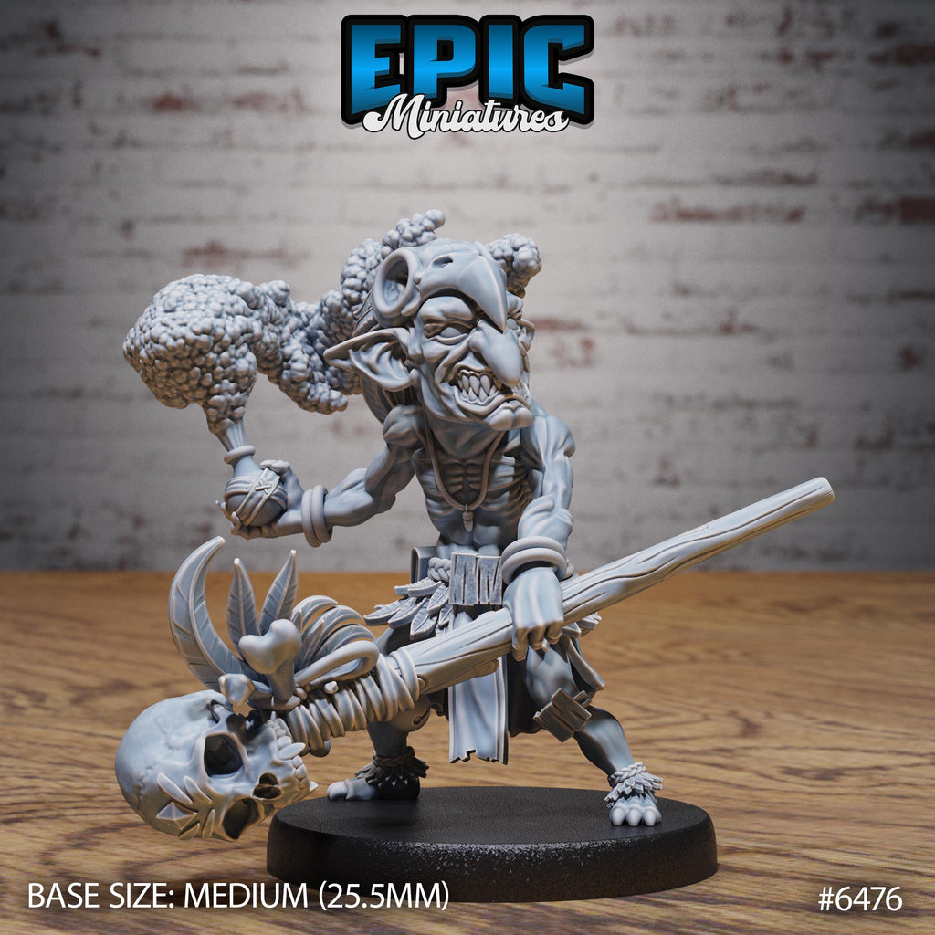 Goblin Shaman Option #6476 front DND miniature Goblin Camp 16k resin