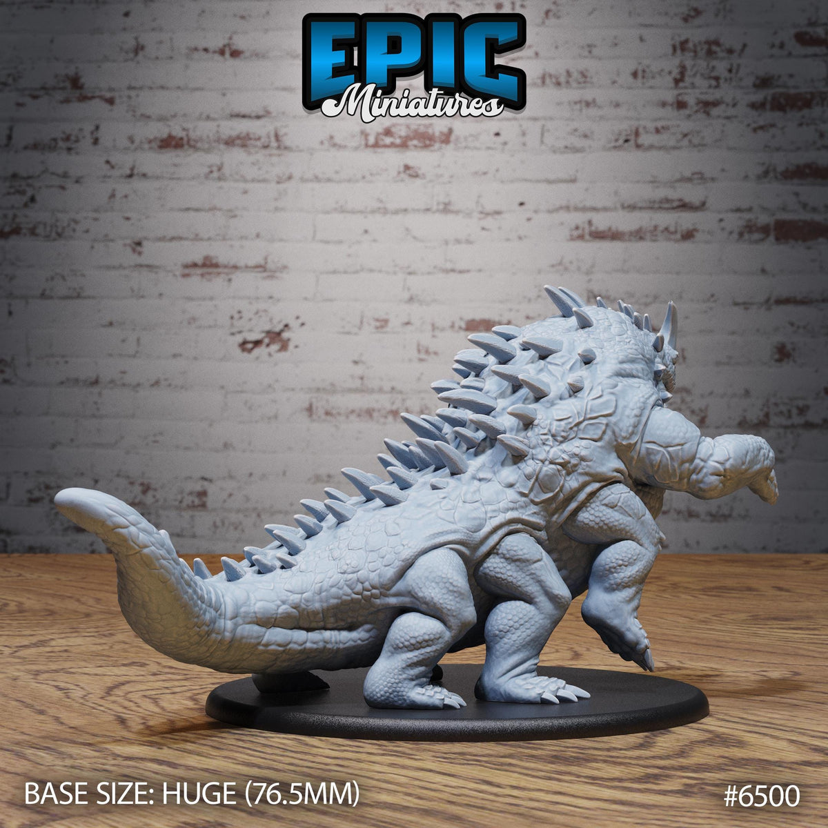 Classic Basilisk Option #6500 back DND miniature Goblin Camp 16k resin