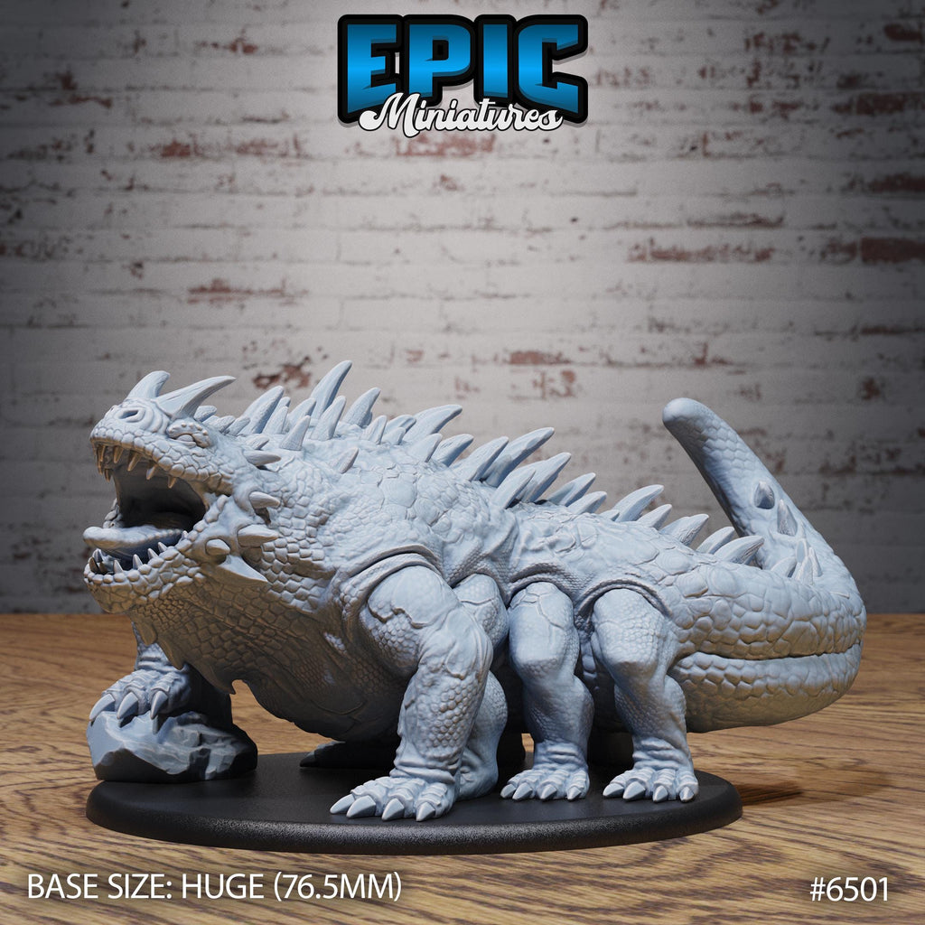 Classic Basilisk Option #6501 front DND miniature Goblin Camp 16k resin