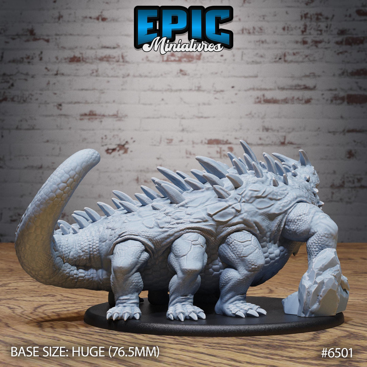 Classic Basilisk Option #6501 back DND miniature Goblin Camp 16k resin