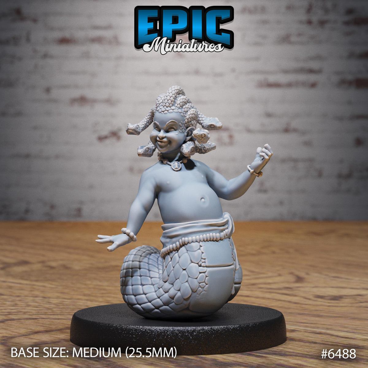Baby Gorgon Option #6488 front DND miniature Goblin Camp 16k resin