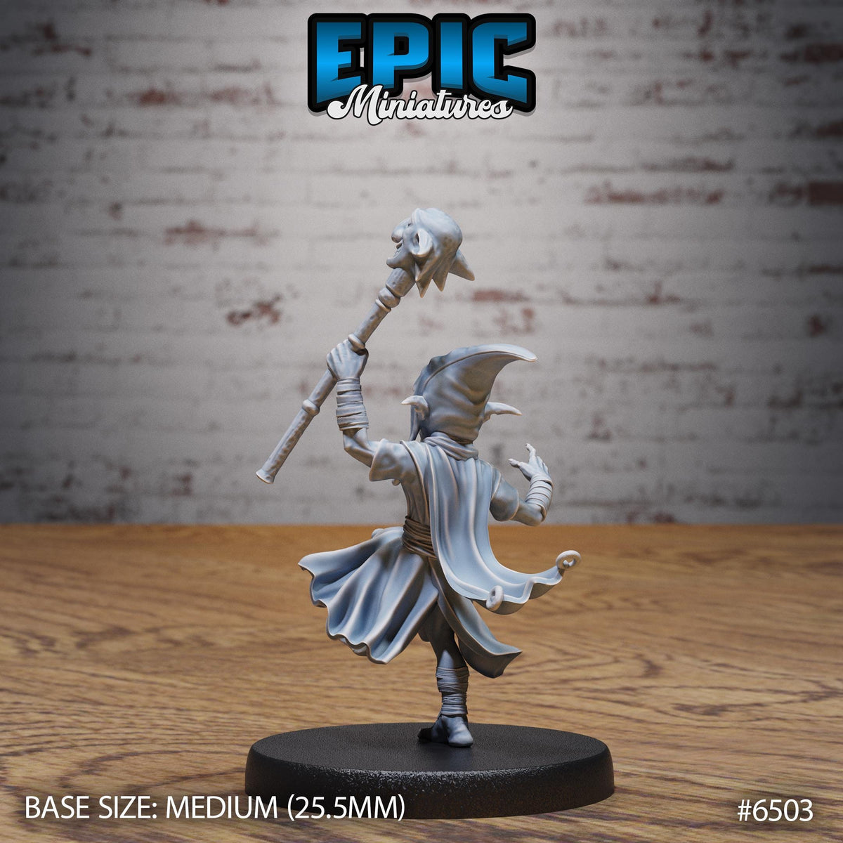 Redcap Goblin Option #6503 back DND miniature Goblin Camp 16k resin