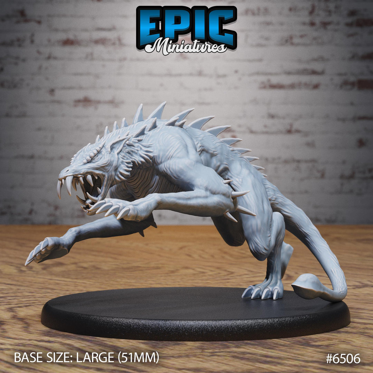 Guulvorg Option #6506 front DND miniature Goblin Camp 16k resin