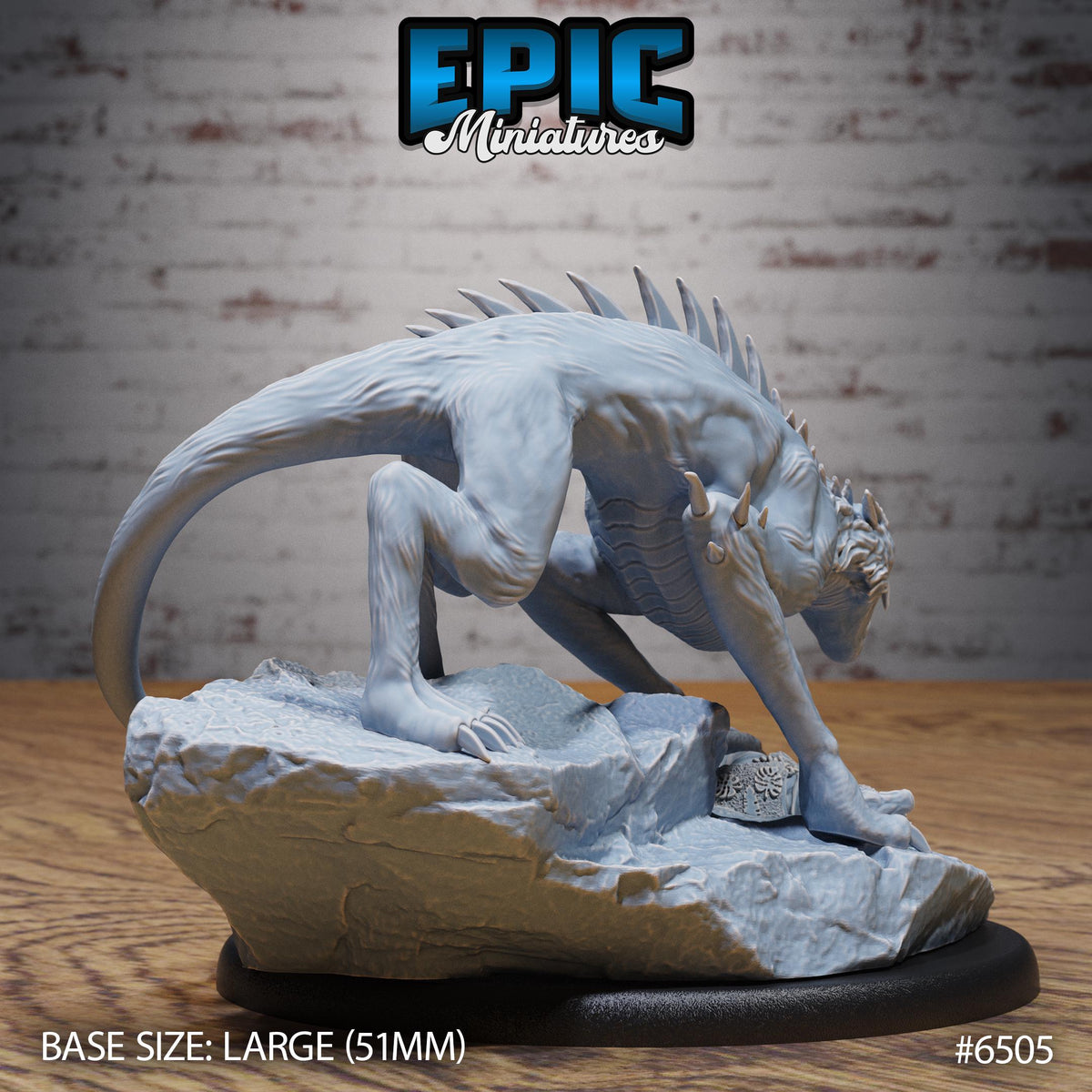 Guulvorg Option #6505 back DND miniature Goblin Camp 16k resin