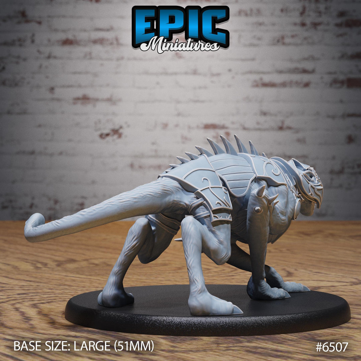 Guulvorg Option #6507 (2) back DND miniature Goblin Camp 16k resin