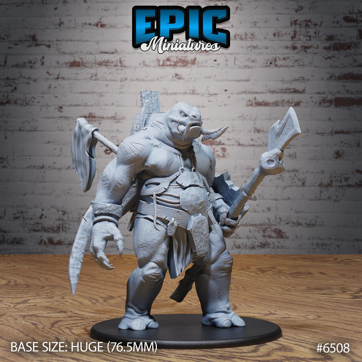 Tamed Troll Option #6508 front DND miniature Goblin Camp 16k resin