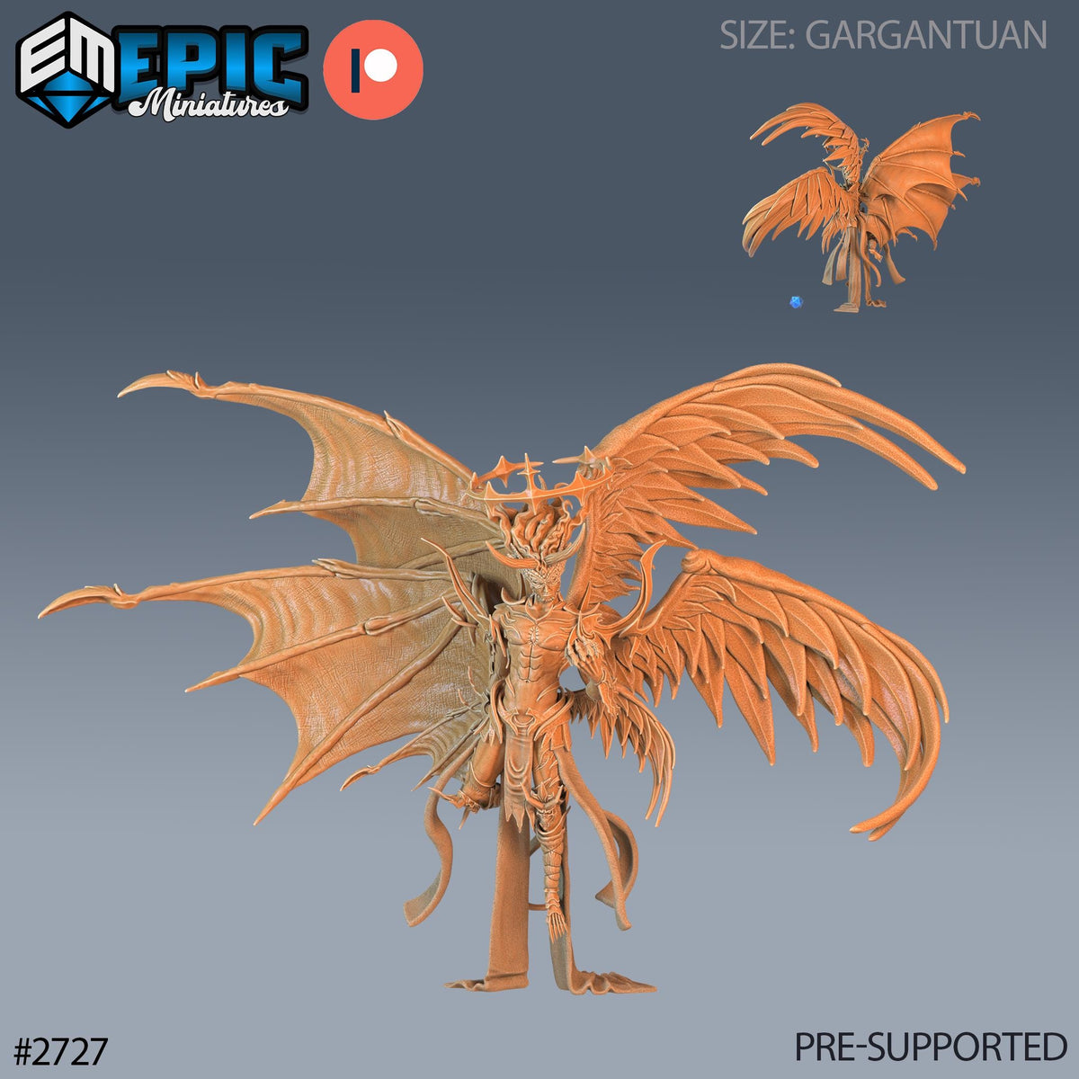 Beelzebub - Fallen Angel DND Miniature Demonic Foulness Collection Dungeons and Dragons Mini Resin 3d Printed DND miniatures group photo