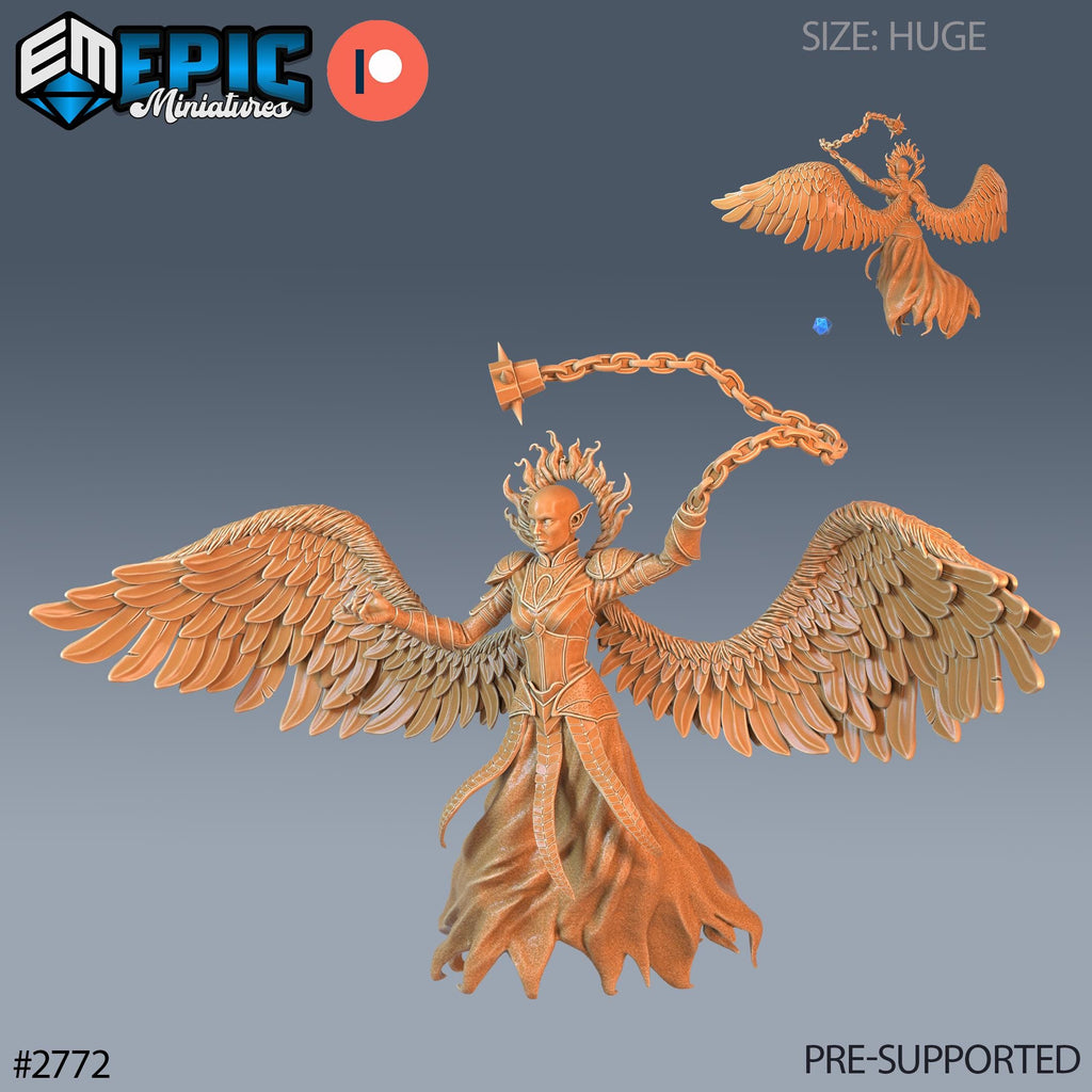 Hell's Angel Zariel Option #2772 front DND miniature Demonic Foulness 16k resin