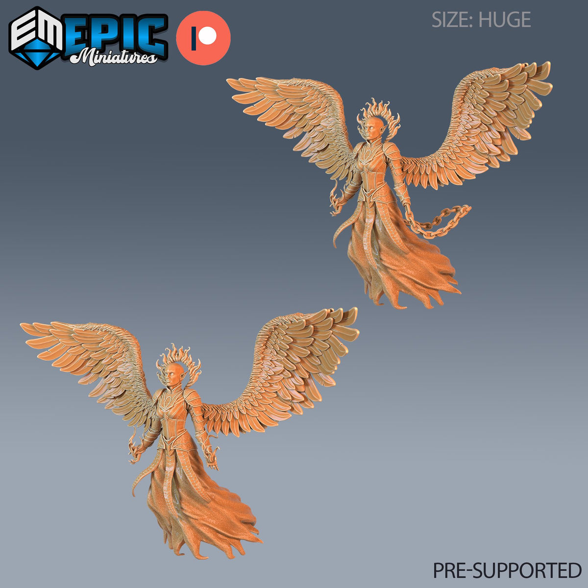 Hell's Angel Zariel Set of 2 DND miniatures group photo Demonic Foulness