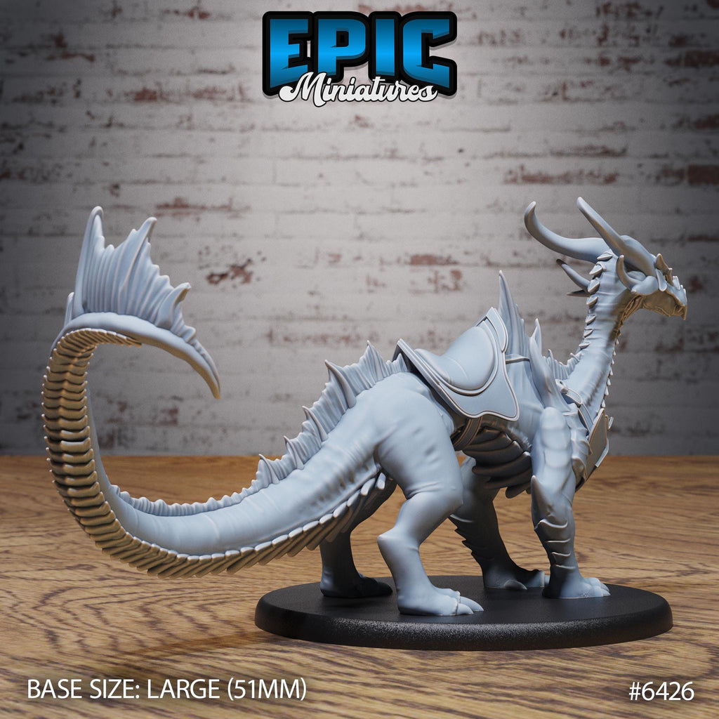 Emerald Guard Drake Option #6426 (2) back DND miniature Dragons Reborn 16k resin