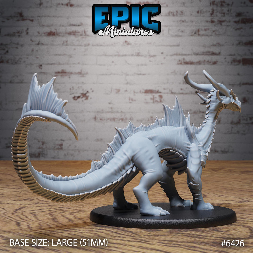 Emerald Guard Drake Option #6426 back DND miniature Dragons Reborn 16k resin