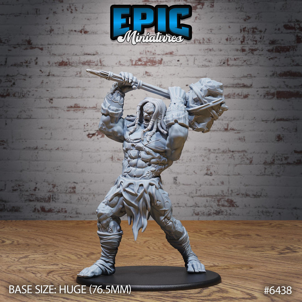 Primal Giant Option #6438 front DND miniature Dragons Reborn 16k resin