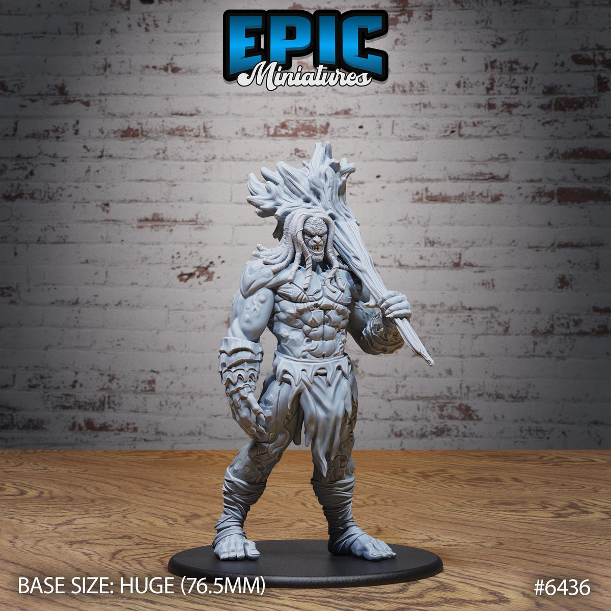 Primal Giant Option #6436 front DND miniature Dragons Reborn 16k resin