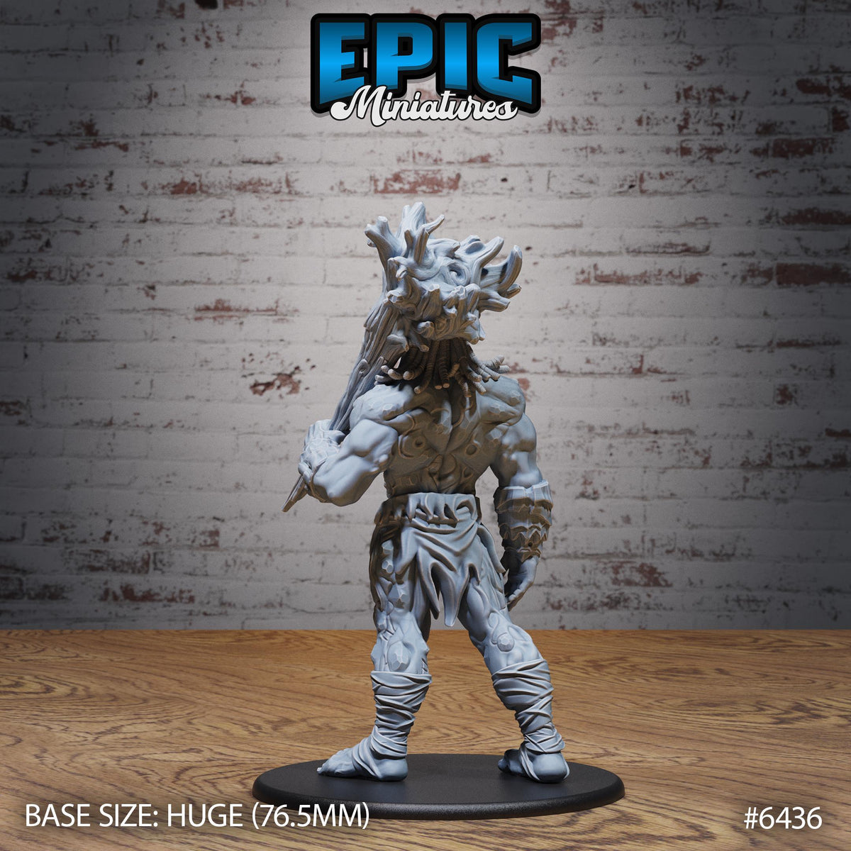 Primal Giant Option #6436 back DND miniature Dragons Reborn 16k resin