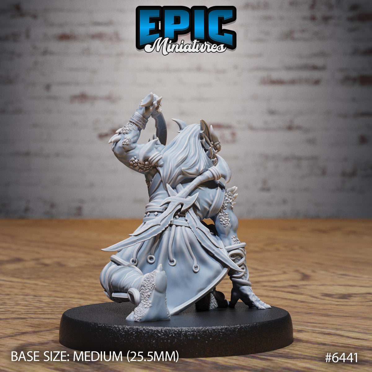 Dragonborn Rogue Option #6441 back DND miniature Dragons Reborn 16k resin
