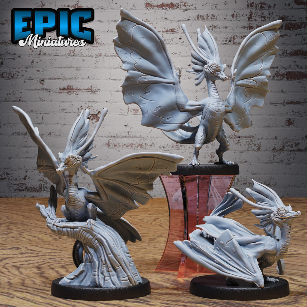 Fairy Wyvern Set of 3 DND miniatures group photo Dragons Reborn