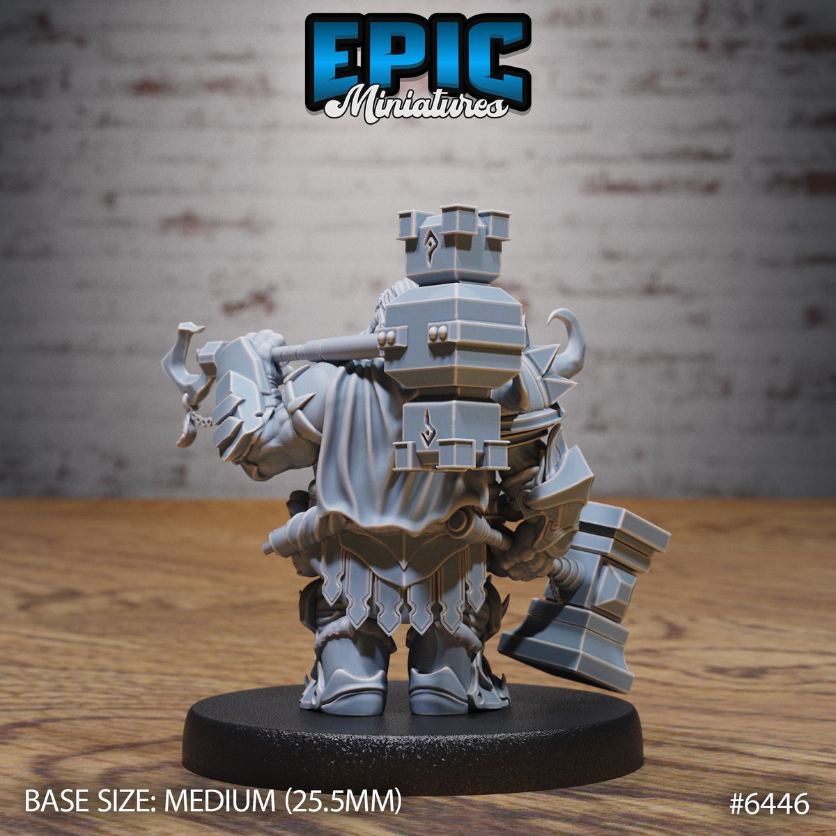 Dwarf Tribe Option #6446 back DND miniature Dragons Reborn 16k resin