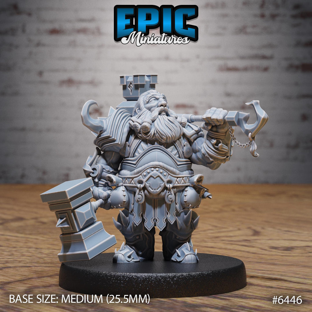 Dwarf Tribe Option #6446 front DND miniature Dragons Reborn 16k resin