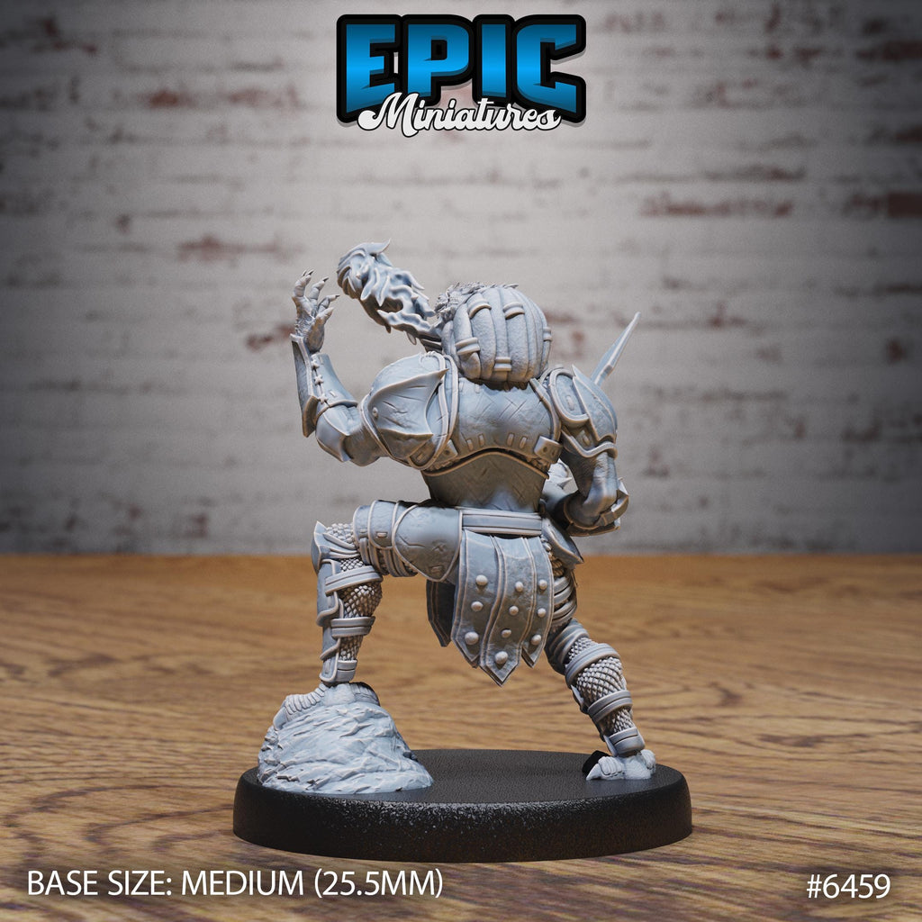 Dragonborn Warrior Option #6459 back DND miniature Dragons Reborn 16k resin