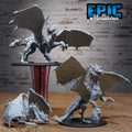 Armored Dragon of 3 DND miniatures group photo Dragons Reborn