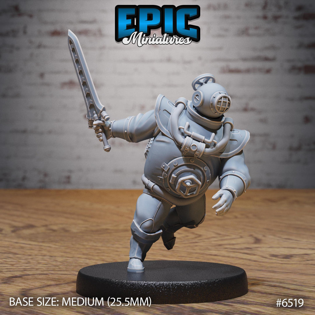 Deep Sea Diver Option #6519 front DND miniature Deep Dive 16k resin