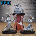 Deep Siren of 3 DND miniatures group photo Deep Dive