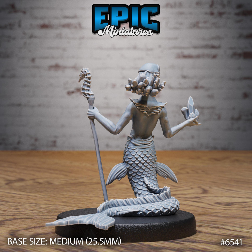 Deep Siren of 3 Option #6541 back DND miniature Deep Dive 16k resin
