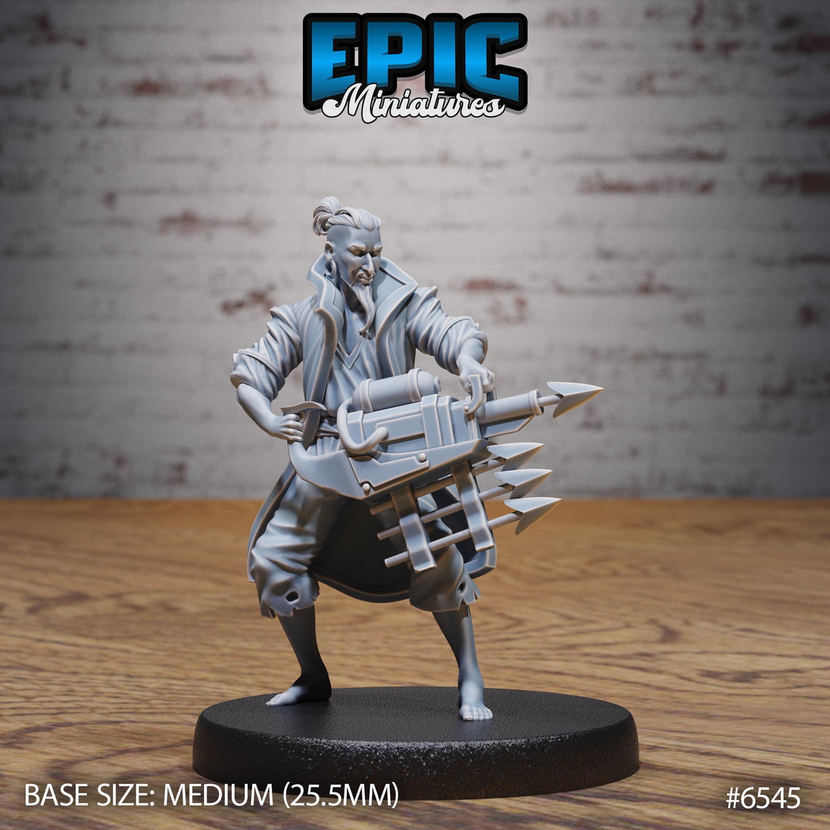 Sea Merchant of 3 Option #6545 front DND miniature Deep Dive 16k resin