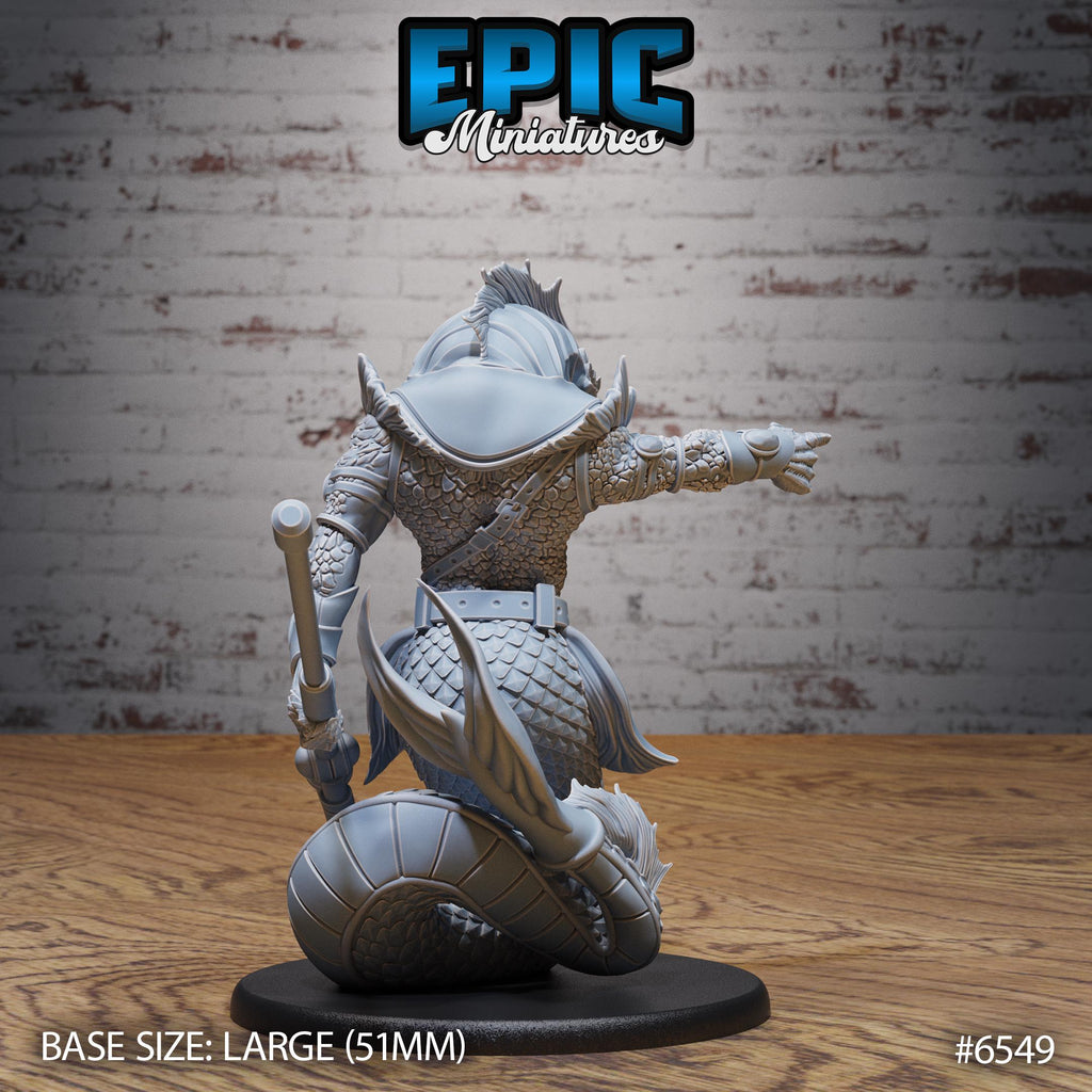 Gladiator Merfolk Option #6549 back DND miniature Deep Dive 16k resin