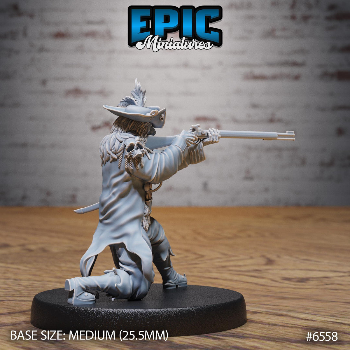 Lion Folk Captain of 3 Option #6558 back DND miniature Deep Dive 16k resin