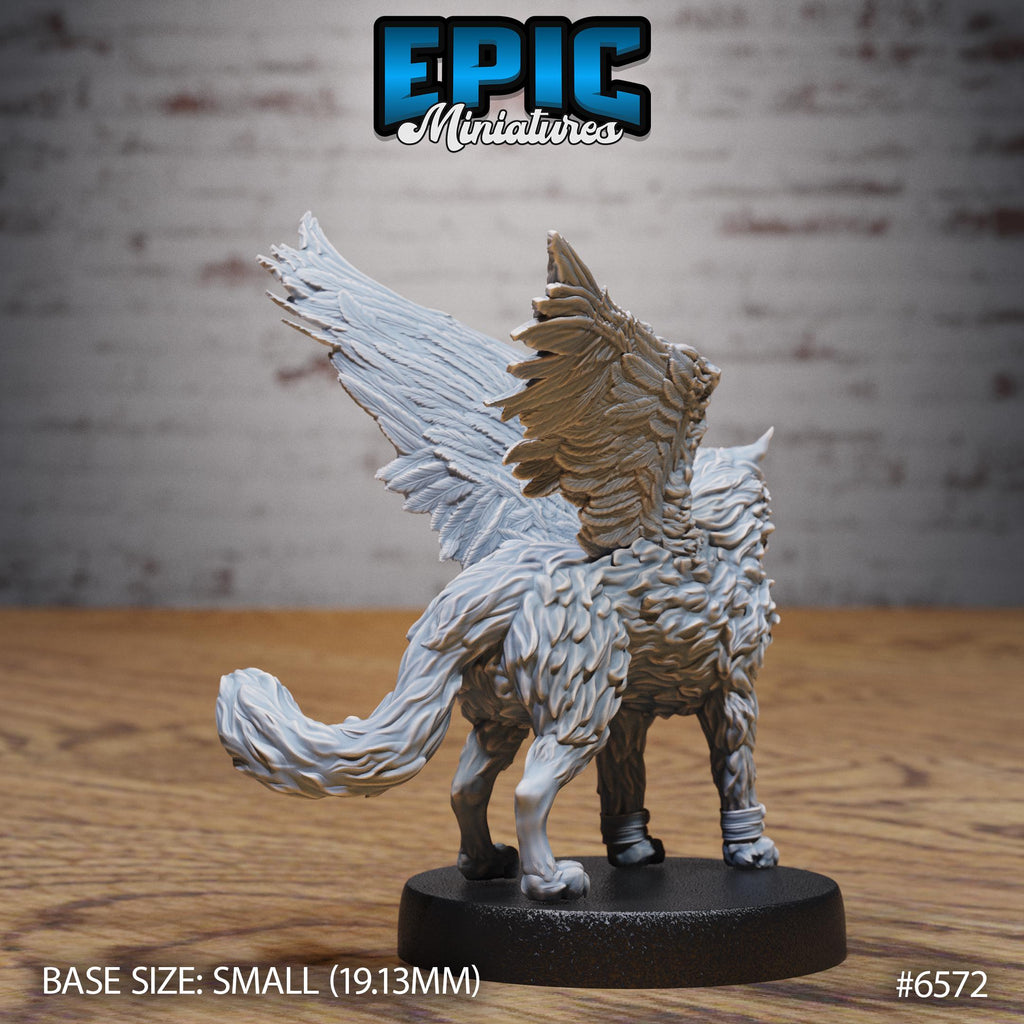 Tressym Cat Option #6572 back DND miniature Magical Library 16k resin