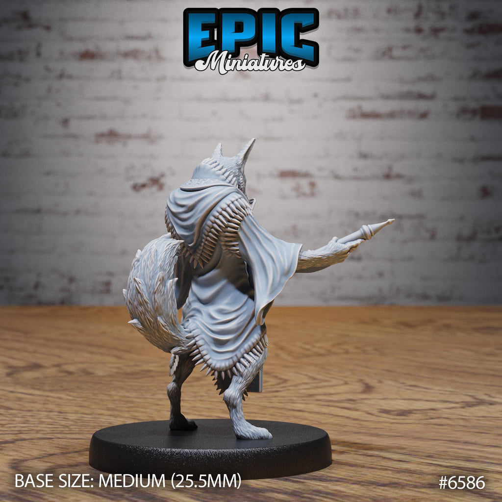 Arcanaloth Option #6586 back DND miniature Magical Library 16k resin