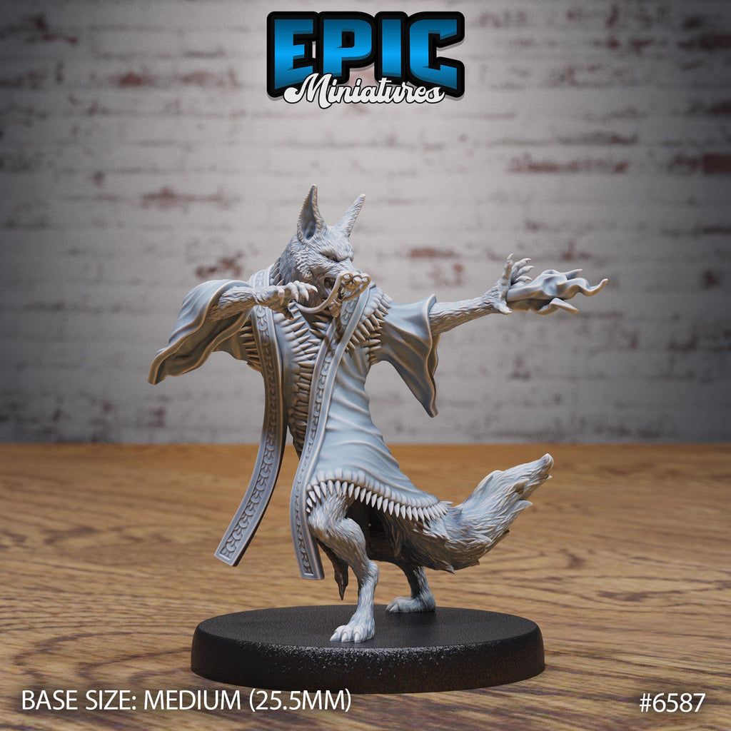 Arcanaloth Option #6587 front DND miniature Magical Library 16k resin